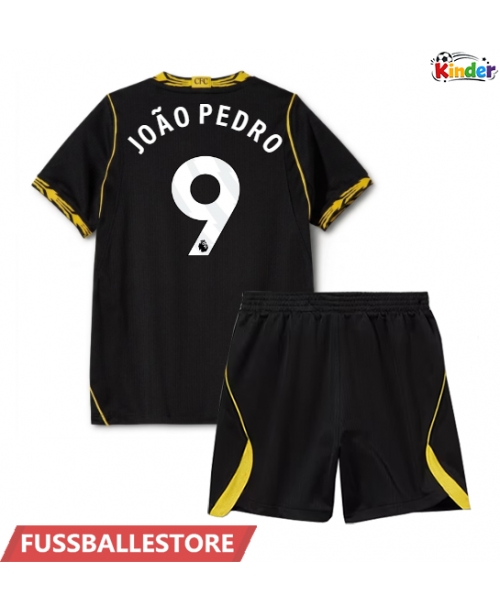 Günstige Chelsea Joao Pedro #9 Auswärts Trikotsatzt Kinder 2026-27 Kurzarm (+ Kurze Hosen)